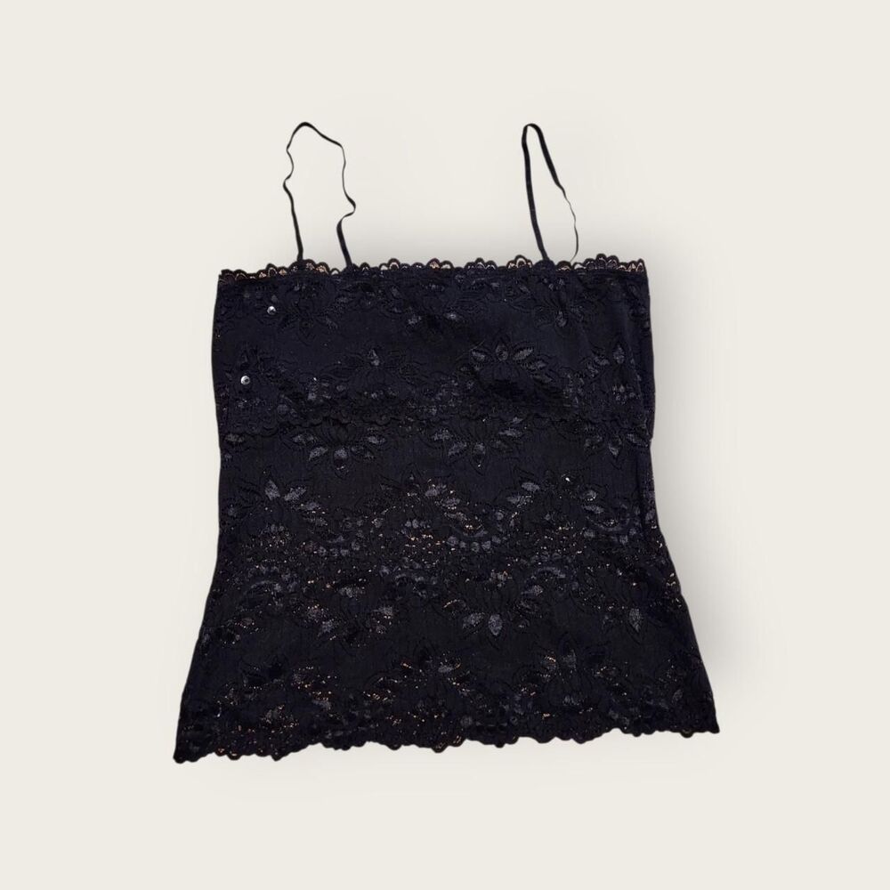 No Boundaries Black Lace Camisole Tank Top